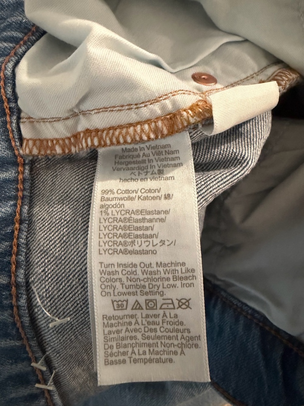 NWT J.Crew Factory Wide-leg crop jean in all-day stretch - Size 30 - Picture 7 of 7